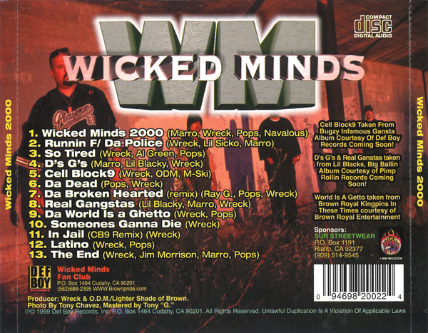 Wicked Minds - 2000 Chicano Rap